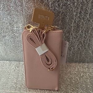 I Am Blush Pink Crossbody Phone Bag